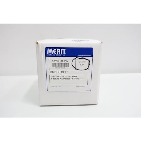 Merit Abrasives CROSS BUFF 1-1/2 X 1/2 OTHER ABRASIVE, 100PK 08834189309